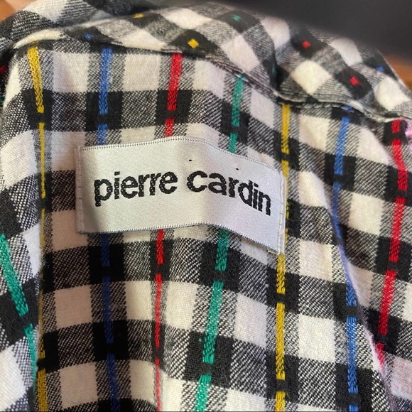Pierre Cardin Multi-Colored Plaid Robe Medium - Picture 6 of 6
